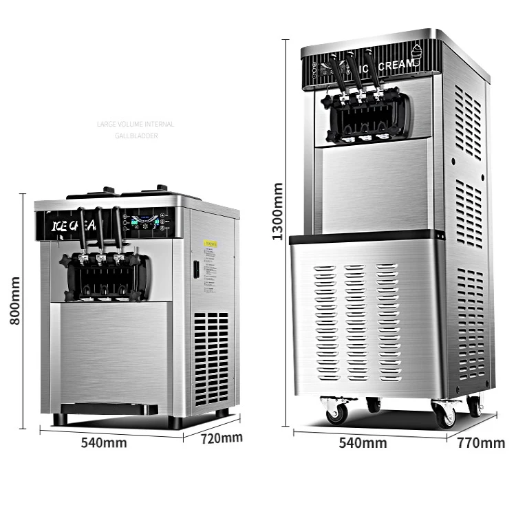 BW Hot selling commercial soft and hard ice cream machine good business ice cream maker