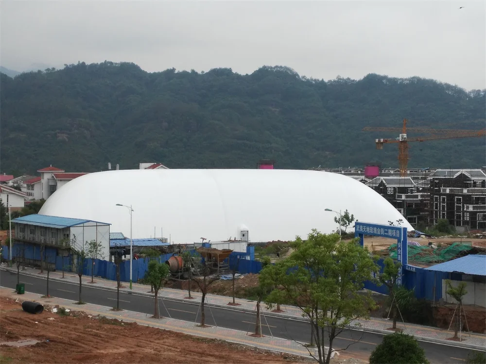 Basketball Court Environmental Protection Air Film Membrane Structure Building Dome Architecture