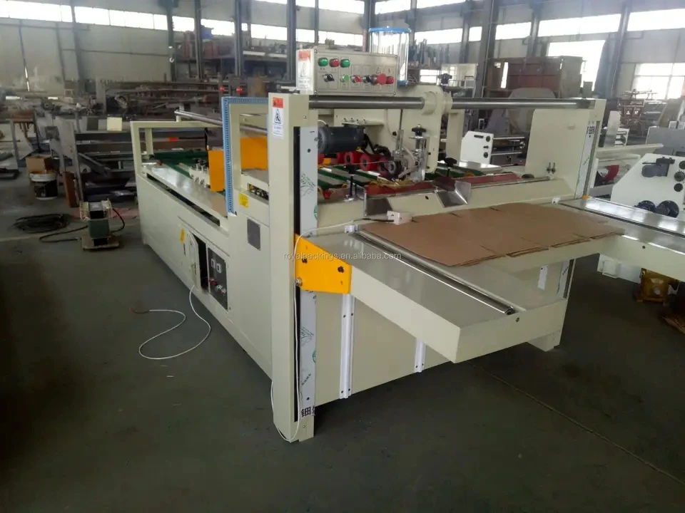 Полуавтоматическая Складная склеивающая машина MJZXJ -2 для машины по производству гофрированных картонных коробок