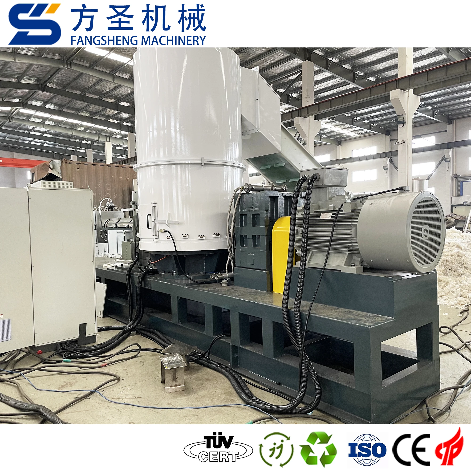 PP PE flim /woven bags pelleting machine waste plastic pellet making equipment