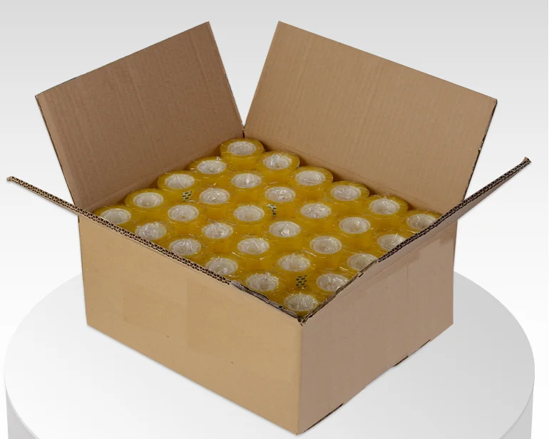 water base water -proof high quality  Factory supply Custom OPP acrylic clear, Yellowish color office Stationery adhesive tape