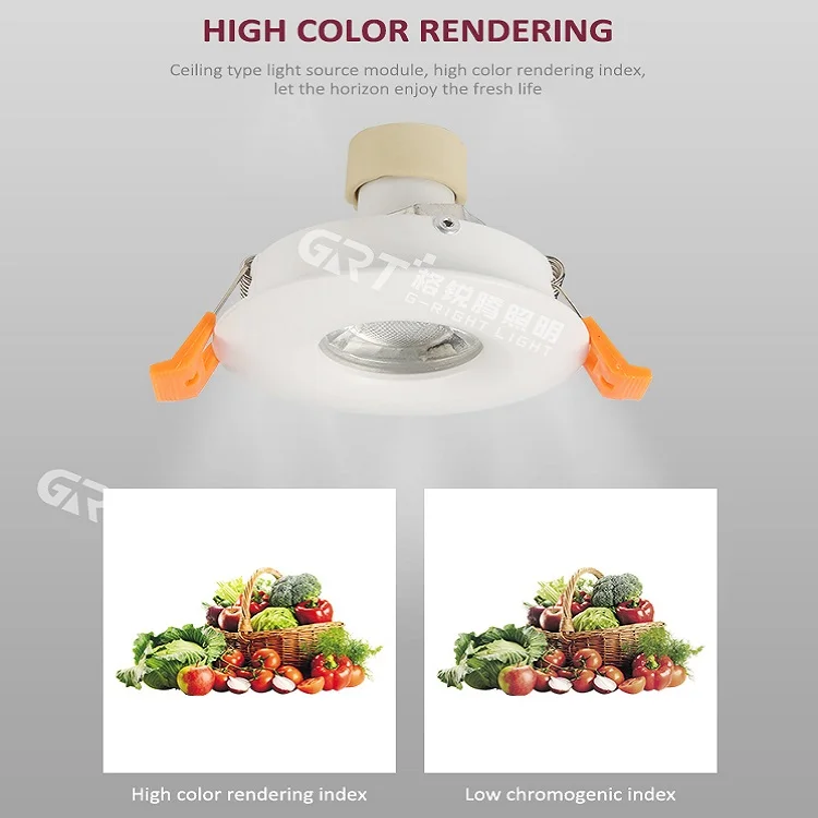 Indoor Adjustable Customizable Wattage Aluminum Recessed Touch Switch LED COB Down light