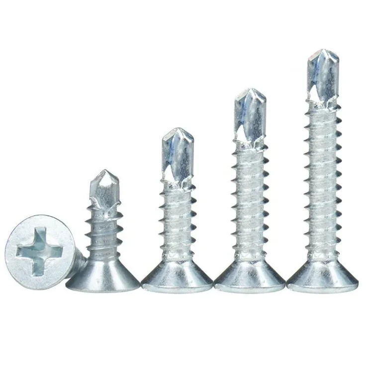 Factory Supplier Custom 304 316 hot dip galvanized self drilling concrete screw for flat head wood countersunk screws