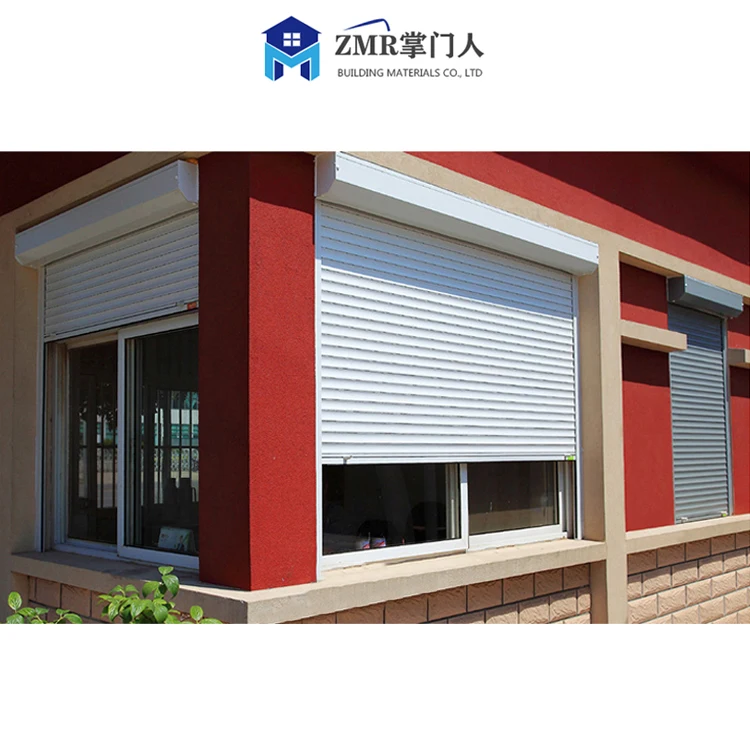 High quality modern villa garage automatic rolling shutter glass aluminum garage door