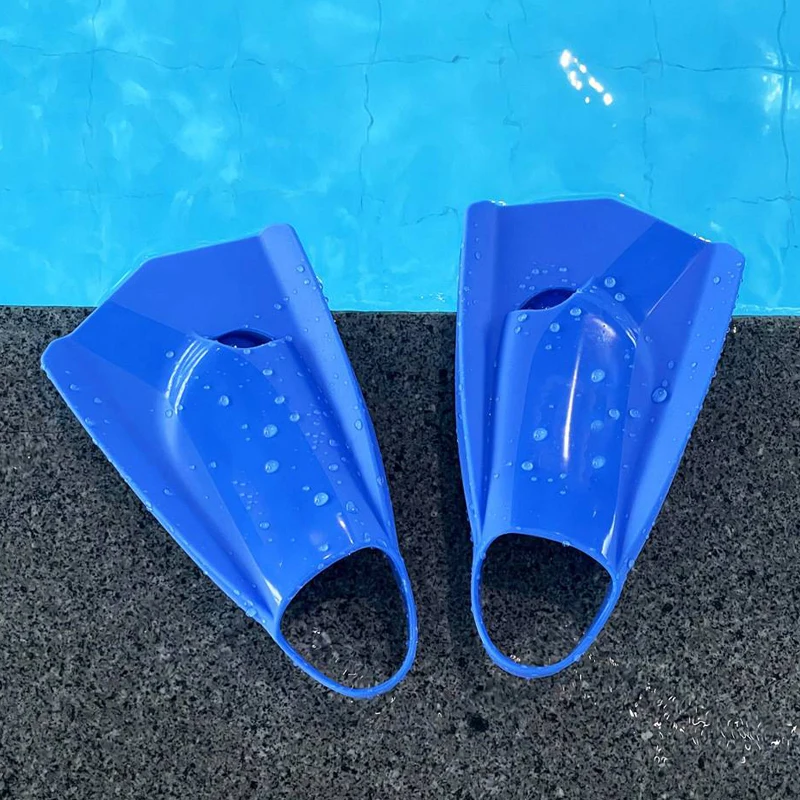 Professional Silicone Swimming Fins Open Heel Wholesale New Custom Logo Kids Surfing Short Fins Adult Training Swim Flipper
