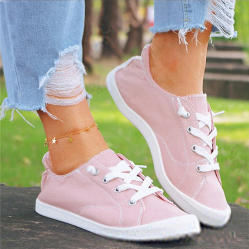 Summer New Low-Cut Canvas Shoes A Pedal Lazy Face Student Net Red Casual Flat Shoes