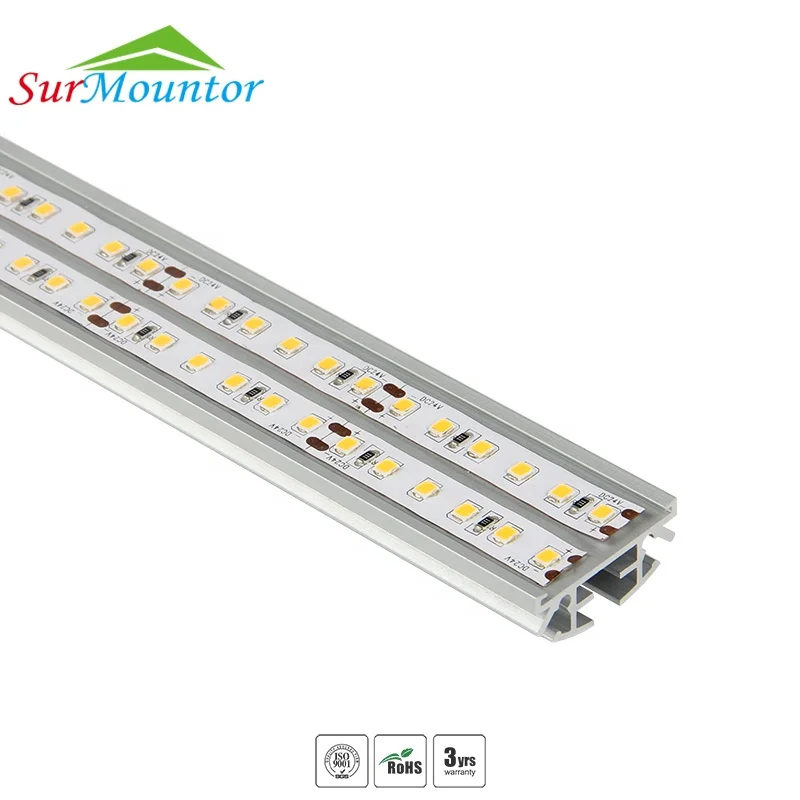 Подвесной светодиодный профиль из нержавеющей стали для подвесного освещения круглой формы 2 метра 30 Вт угол луча 250 градусов