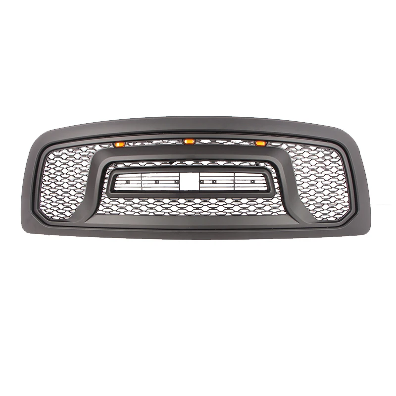 Mesh Grille Rebel Style Front Grill Hood LED 2013-2018 Fit For Dodge Ram 1500