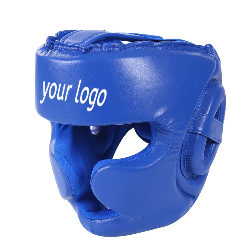 Fully enclosed boxing helmet competition training full face protection helmet  Muay Thai fighting monkey face protection