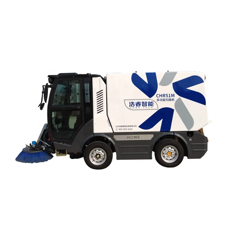 CHR51M sweeping scrubbing high-pressure washing pushing snow clearance snow blowing snow Diesel road sweeper cleaning machine