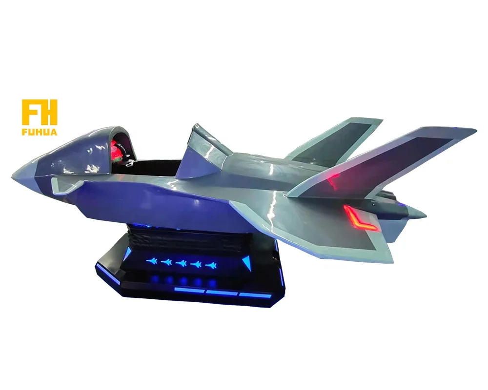 9d Cinema For Sale Theme Park Game Center Aircraft Cockpits Virtual Reality 3 DOF Motion  VR  Arcade Machine Airplane Simulator