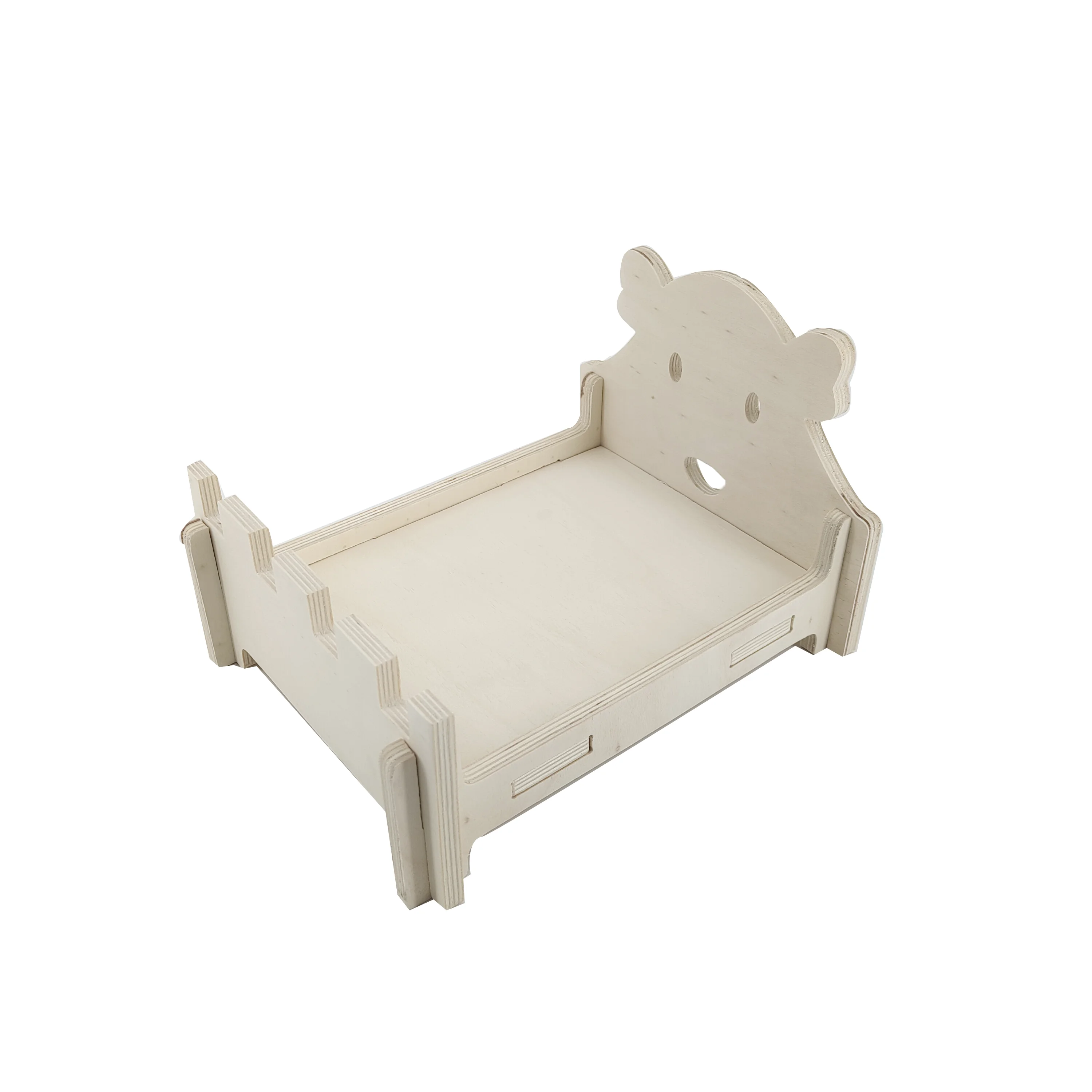 Natural Pet Furniture Hamster Guinea Pig Golden Bear Mini Hedgehog Wooden Pet Sleeping Cage Bed