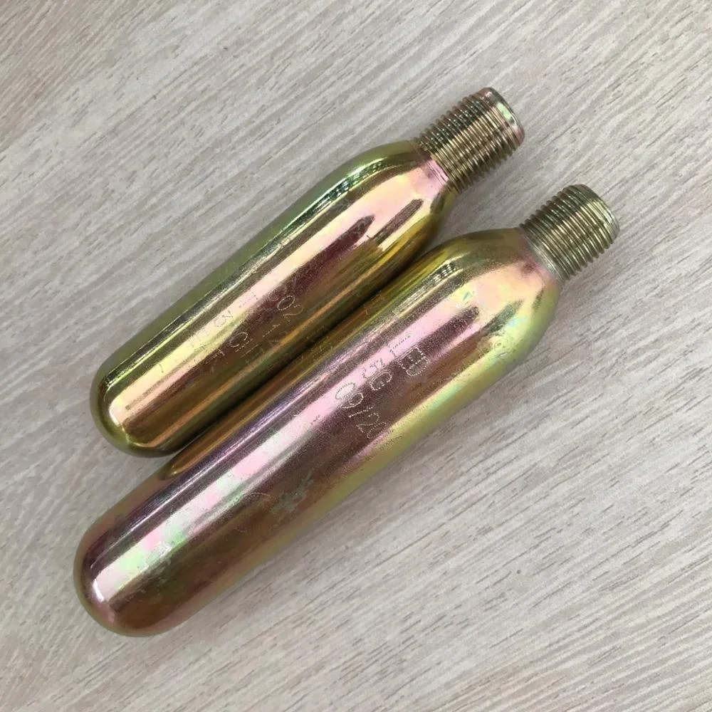 OEM or ODM 33g Co2 Canister Cartridge 24g25g28g28g45g60g65g Accessories for Inflatable Life Vest