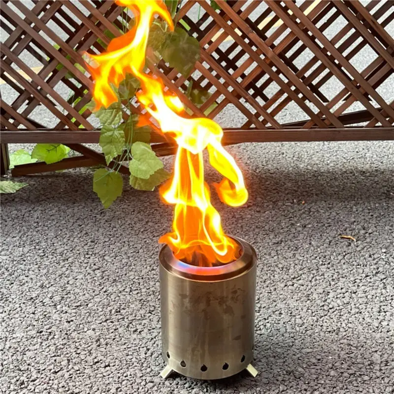 Ur-health Living Room Decorative Mini Firewood Stove Table Fireplace Smokeless Fire Pit Outdoor