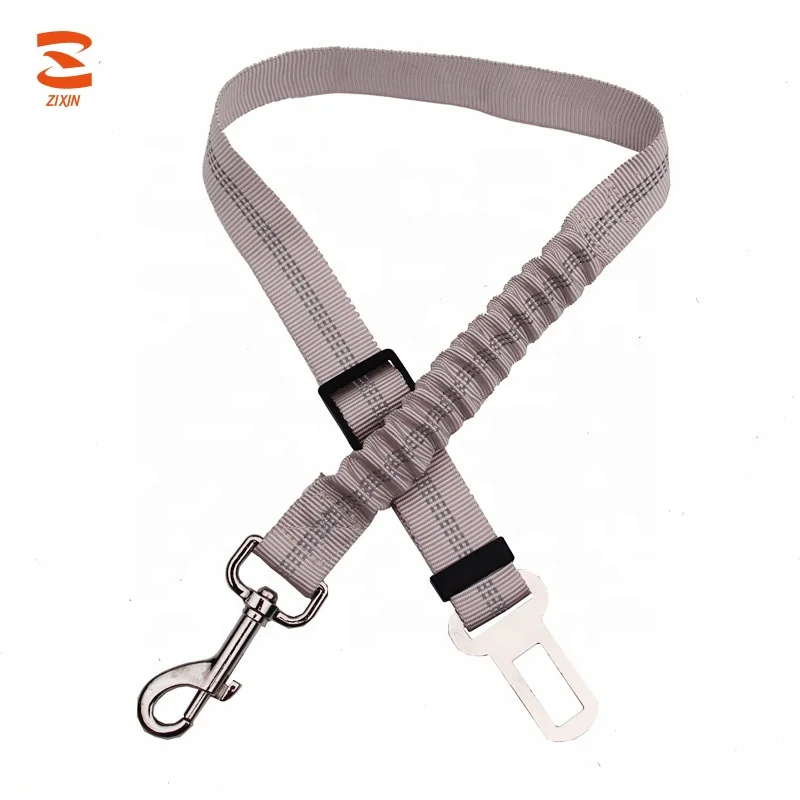 Safety Reflective Heavy Duty Hardware Elastic Nylon Webbing Custom Vehicle Pet Cat Car Bungee Seat Sear Adjustable Dog Sea Belt