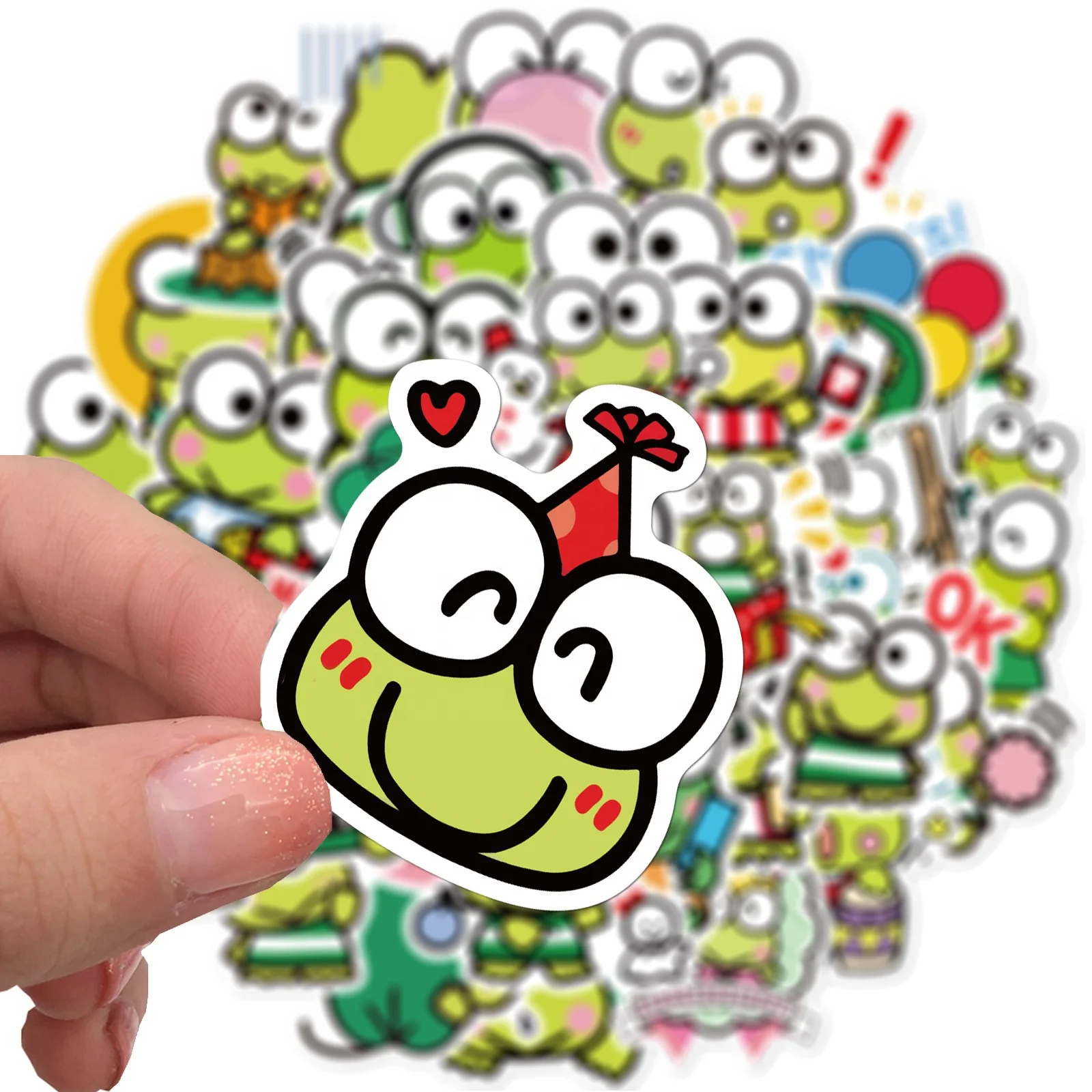  50 шт. милые наклейки Kero Keroppi для детей подарок гидро колба ноутбука чемодана пользовательские