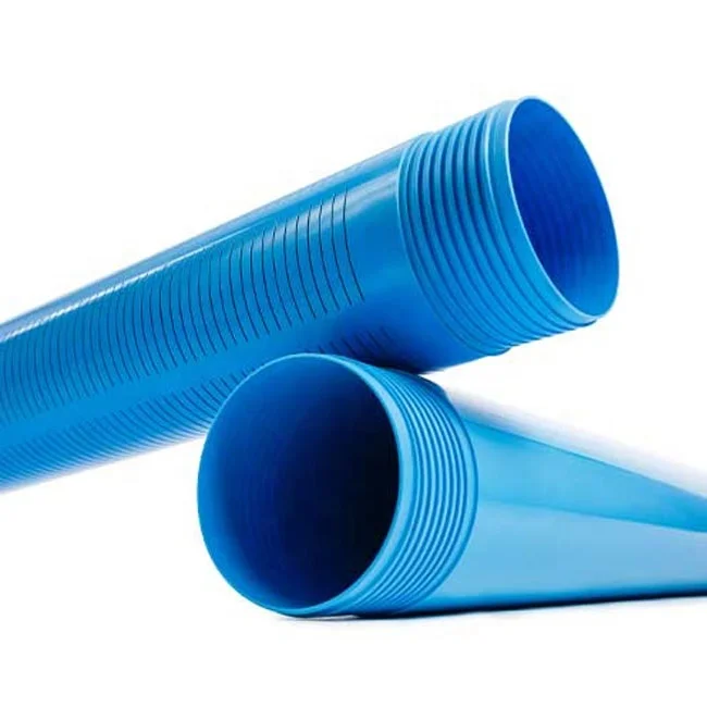 Water well drilling PVC Pipe casing and borehole pvc casing tube screen for well drilling with thread connection