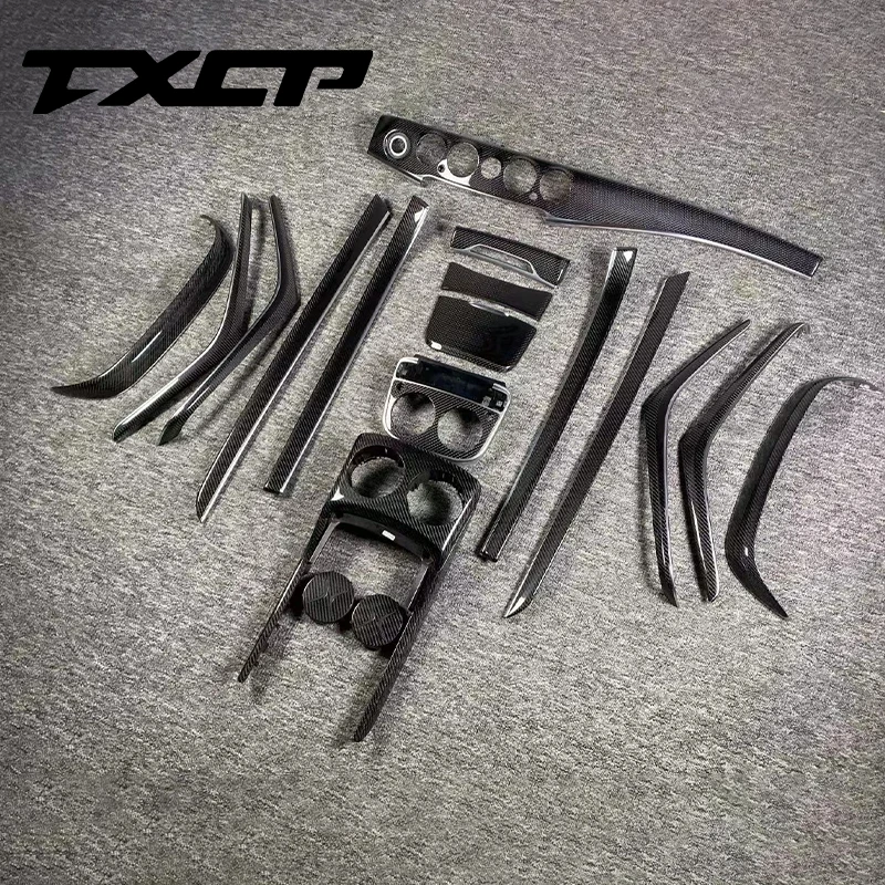 Carbon Fiber Interior For Mercedes Benz C Class C260 C200 C300 C180 C63 W205 C43 AMG Replace Carbon Fiber Car Interior