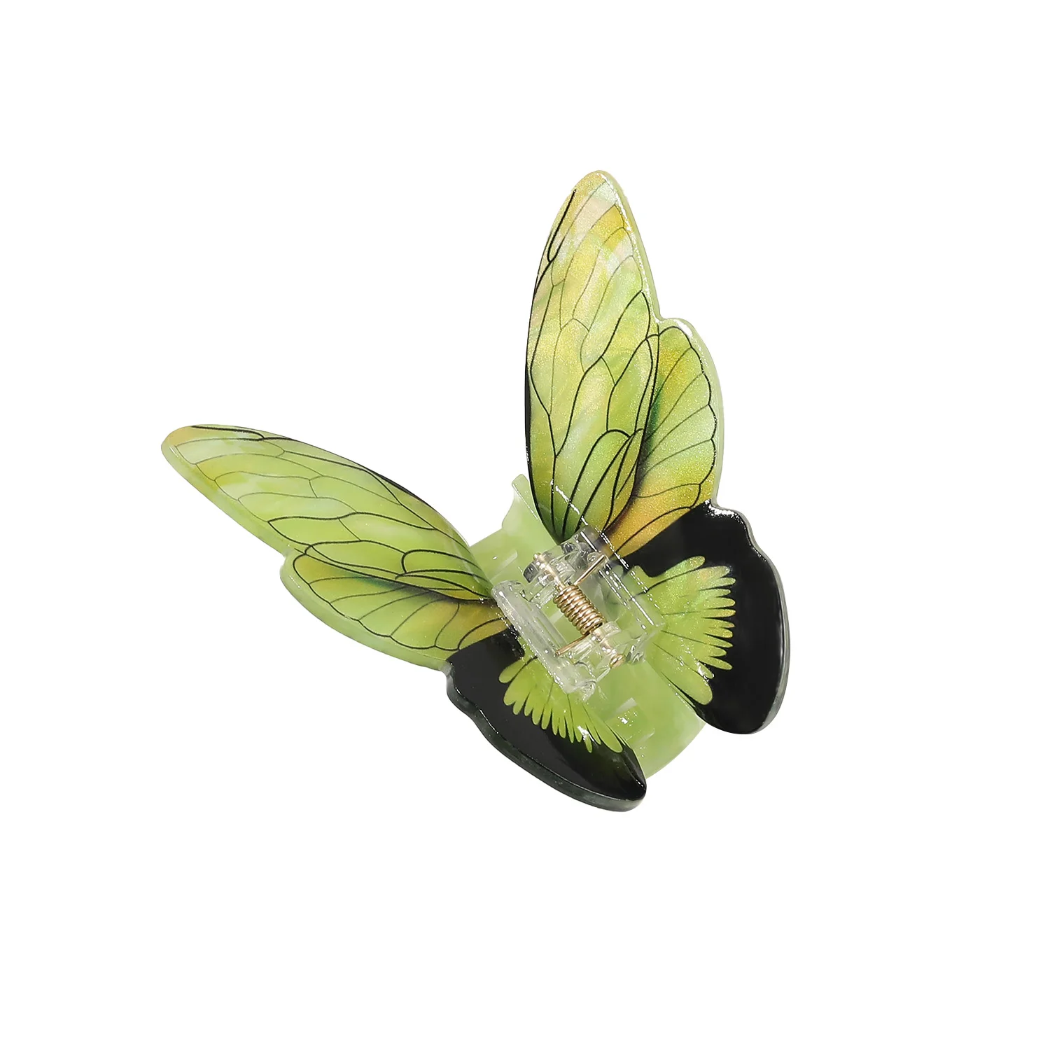 Fashion Latest Design Vivid Butterfly Clamps Hair Claw Clip Natural Colorful Simulated  3D Simulated Butterfly Hair Claw
