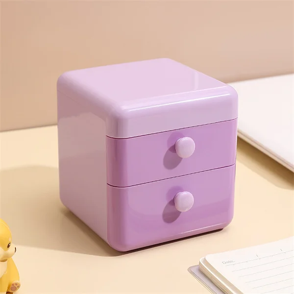 Large Capacity Rotary Plastic Box Desktop Multi-function storage organize for Makeup Brush Holder