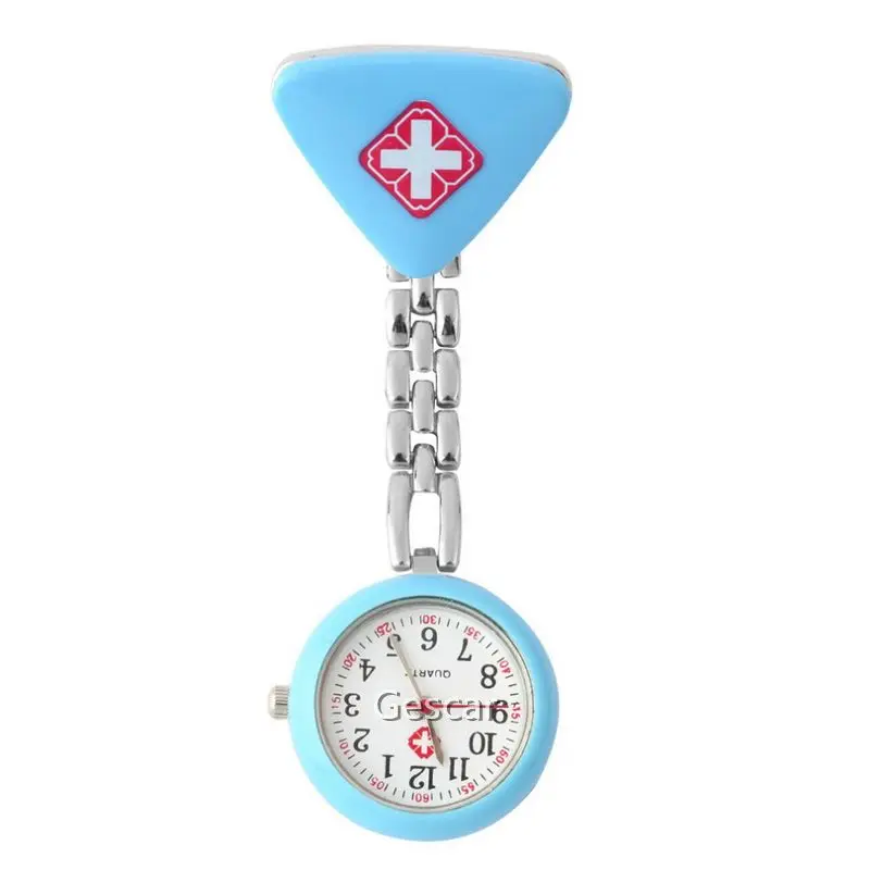 
Antique Medical Doctor Nurse Watch Tril-angle Designs Hanging Pin Nurse Watch Arabic Numerals Nurse Quartz Watch 