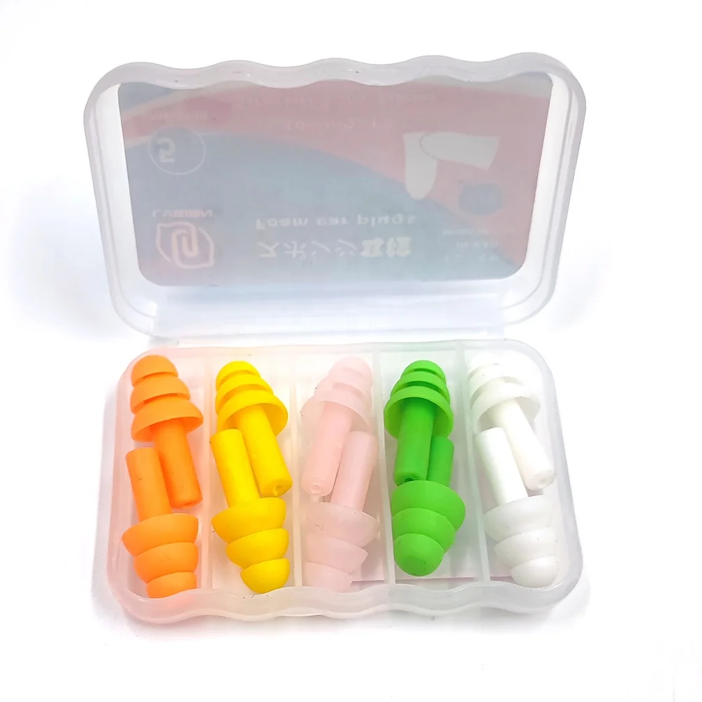 Wholesale Waterproof Ear Plugs for Sleep Soft Silicone Reusable Earplugs for Sleeping Noise Cancelling 4 Pairs