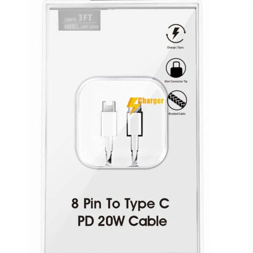 
For iPhone 11 PD USB-C USB Type C Cable 3 A Fast Charging Cable for iPhone Charger Cable 