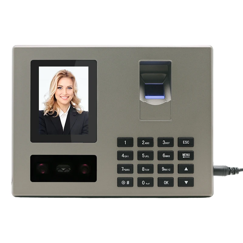 New upgraded gold Independent Operation Biometric Fingerprint/Face Time Attendance USB Office  Time Clock For Company FA03