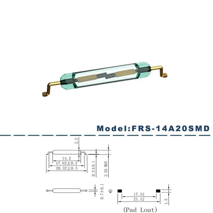 Factory direct-in  plastic housed / molded magnetic contact dry reed switch sensor