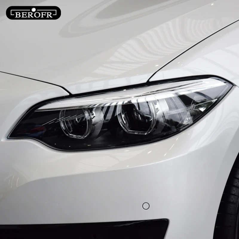 For BMW 2 Series F44 Gran Coupe M235i Car Headlight Tint Black Protective Film Protection Transparent TPU Sticker Accessories 2P