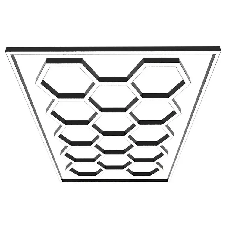 AC Powered White LED Honeycomb Light for Car Shop Garage Workshop & Clothing Store Working Purpose