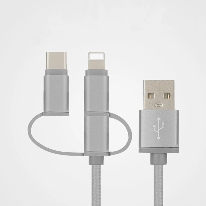 2020 зарядное устройство для мобильных устройств usb-кабель для зарядки 1 м высокоскоростной 3 в 1 USB-кабель для зарядки