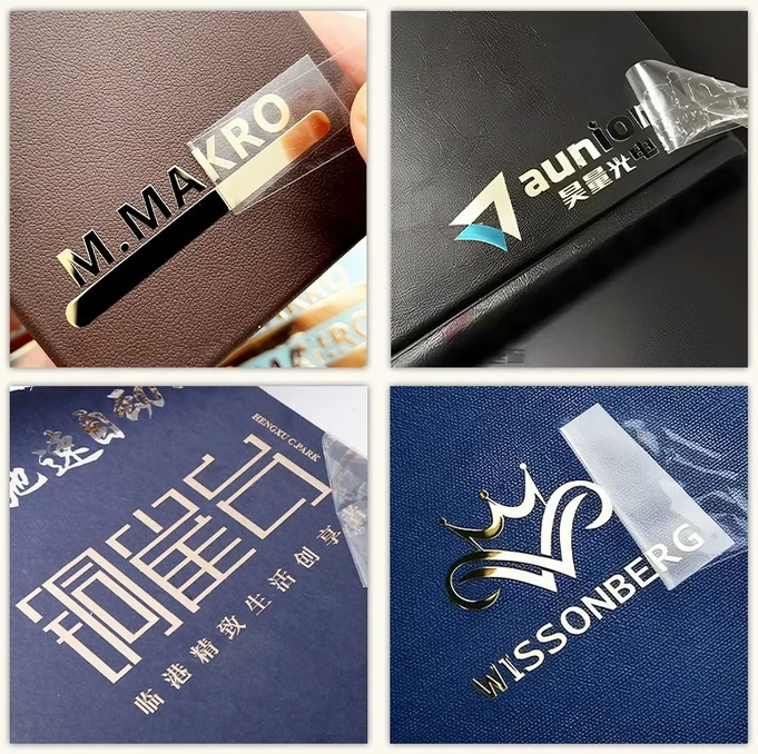 Custom Waterproof Crystal Cold Transfer Adhesive Sticker Logo Vinyl Film with Clear Logo for Metal sticker packaging label