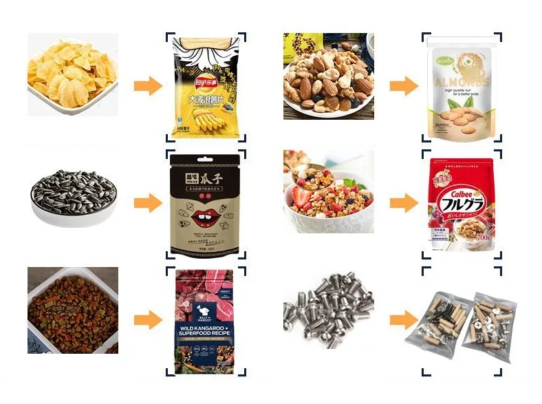 Grain Melon Coriander Seeds Premade Pouch Packaging Automatic Vegetable Seed Packing Machine