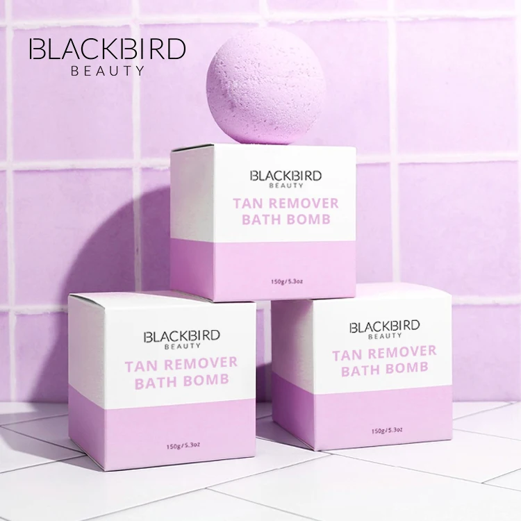 Tan Removal Bath Bomb Customized Fake Tan Remover OEM/ODM Organic Exfoliating Bubble Bath Bombs Private Label