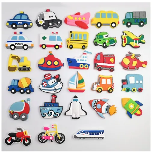 soft rubber 3d 27 designs transport fridge magnet magnets for refrigerator transport tool