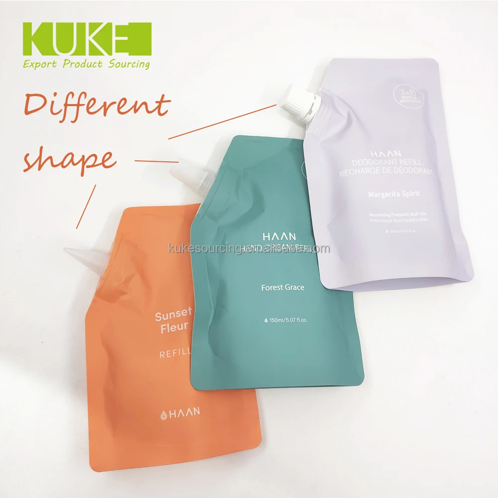 Tomato sauce packaging food grade plastic drink packaging bag spout pouch hot sale ketchup packaging