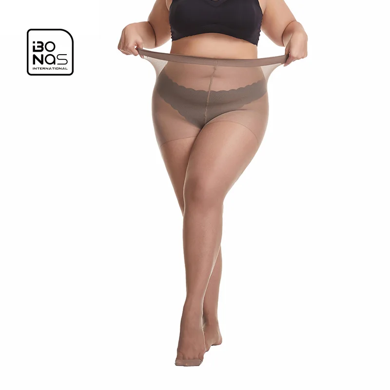 Bonas Promotional Top Quality Designed Tights Custom Winter Queen Size Pantyhose High Waist XXXXXL Super Plus Size Tights Women