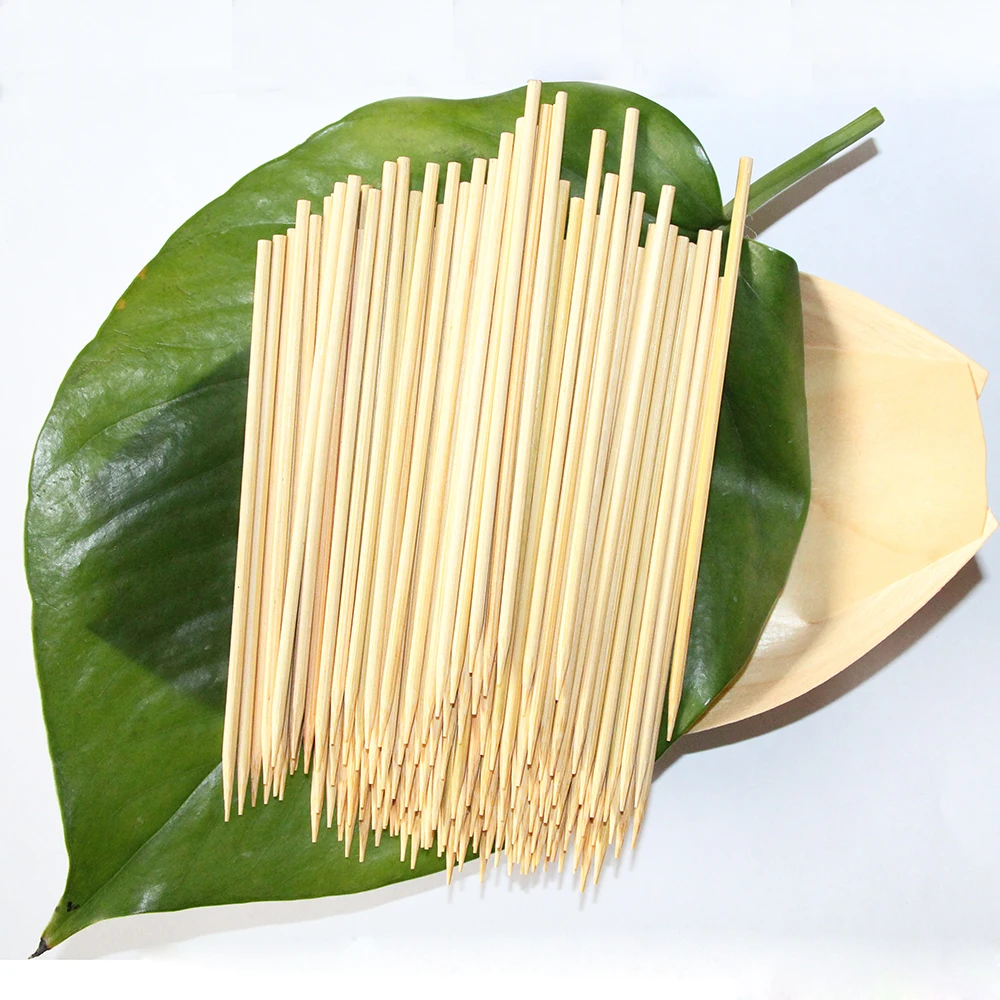 Disposable Bamboo Wooden Kebab Skewers Bamboo Sticks for BBQ Use