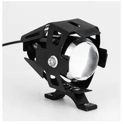 Super Bright Motorcycle Headlights Auxiliary Lamp U5 led motorbike Spotlight Accessories 12V Moto DRL Spot Head Lights