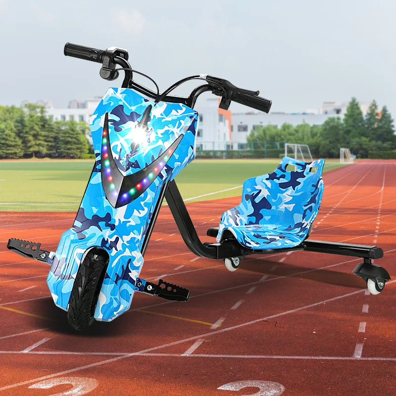Wholesale New Adjustable for Children Three Wheel Drift Kids electric Scooter with CE