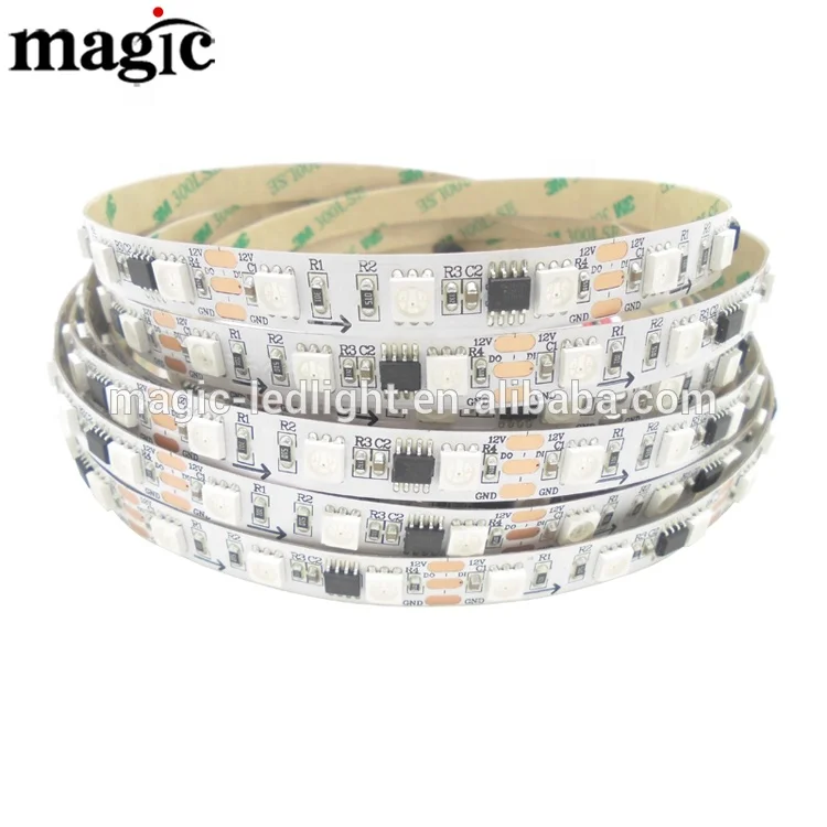 Светодиодная лента WS2811 IP20 IP65 IP67 IP68 60 светодиодов на метр адресная 300 RGB Epistar 24 в 12 В