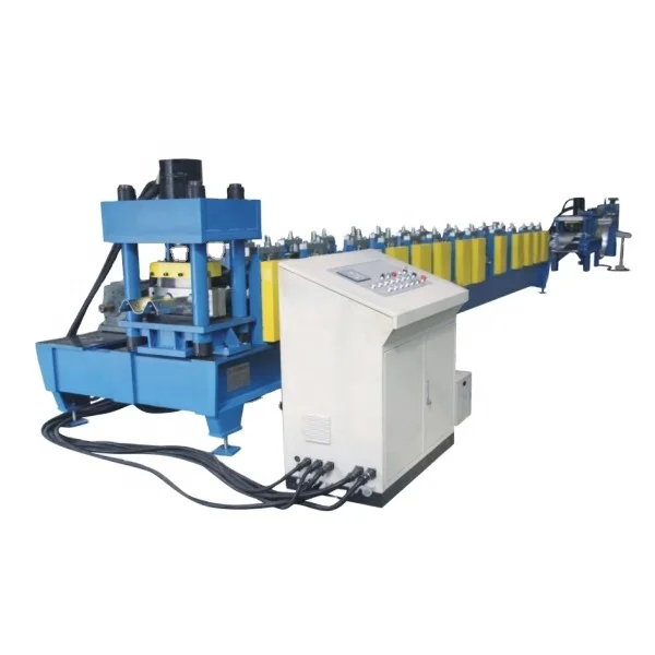 High-performance Custom Automatic Guardrail Post Roll Forming Machine With Welded Structural Steel