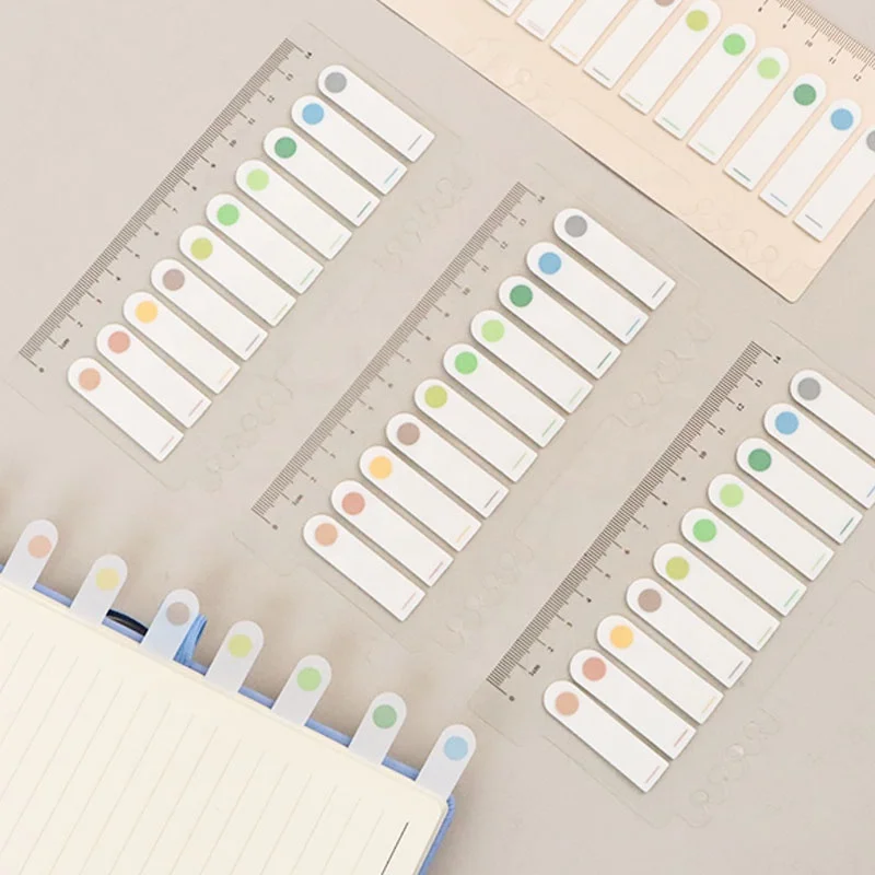 Pretty morandi series PET memo pad notebook label sticky post note flags writable 200 pcs/pack children school office supply