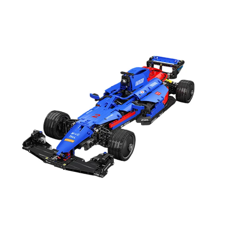 Комплекты строительных блоков Mold King 18024B APP RC Electric F1 Blue Overspeed для скалолазания