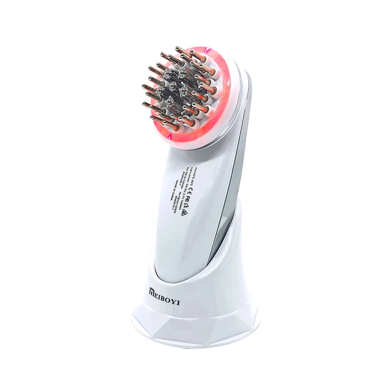 Meiboyi Multifunctional Red Light Therapy Heating Vibration EMS Hair care Massage Comb Beauty Salon Equipment 2025 Products