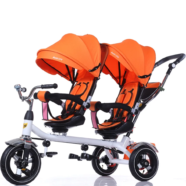 China Factory Twin Baby Tricycle / Kids Double Seat Tricycle / Two Seats Baby Tricycle Wholesale