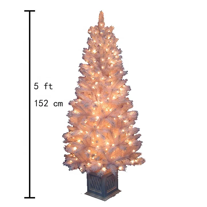 mini modern pvc indoor outdoor miniature prelit baby first christmas tree ornament fiber optic light led pink