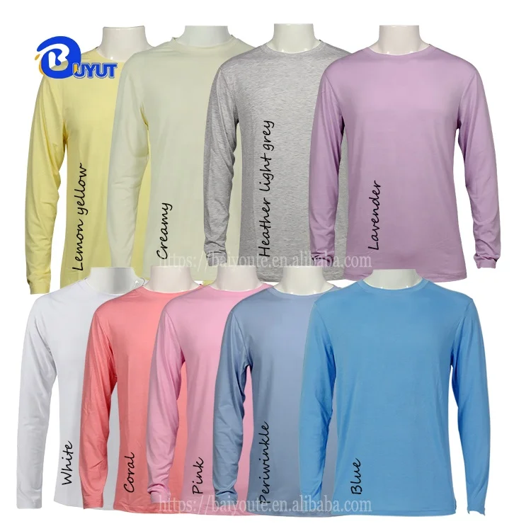 BUYUT Orange polyester t shirts ready to ship halloween holidays blank unisex shirts for DIY sublimation print