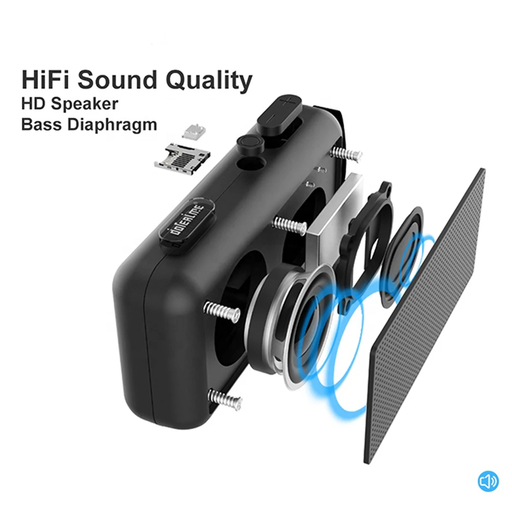 Factory Wholesale Customized OEM Long Battery Life Hifi Wireless Bluteeth Speaker Mini Hifi Bass Audio Amplifier Mini Speaker